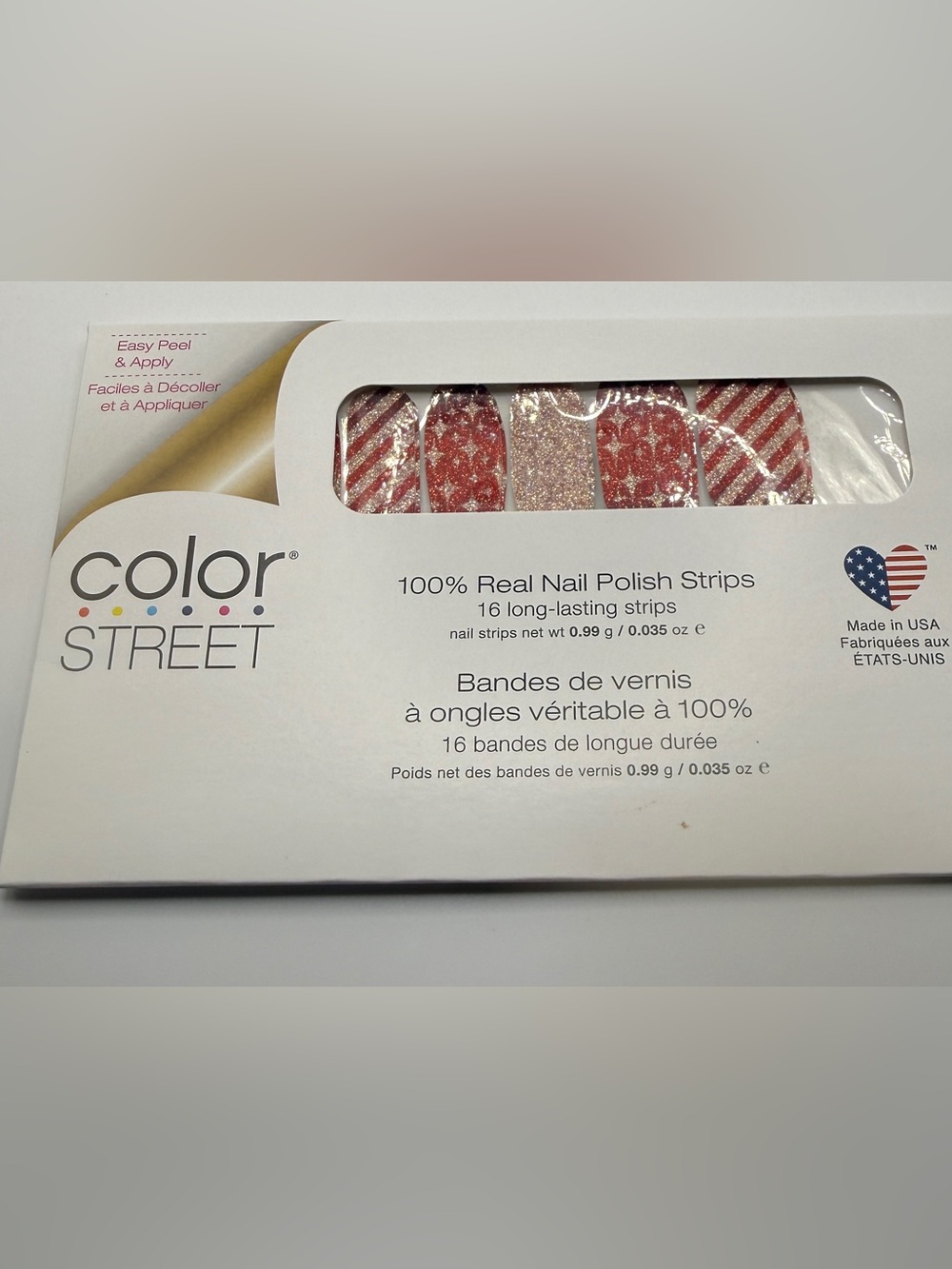 Color Street “Wrap It up “ Manicure Nail Strips, Holiday Nails, NIB